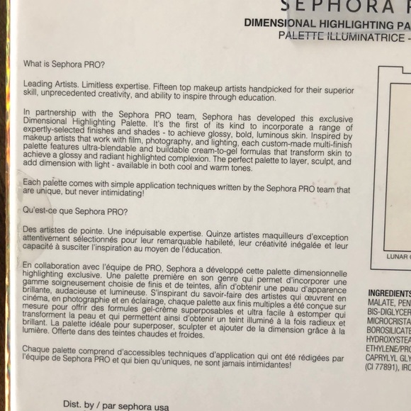 🔴SEPHORA PRO dimensional highlighting palette - Picture 9 of 14